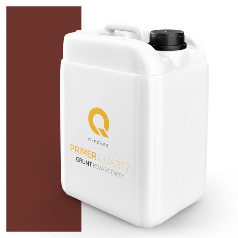 Grunt Kwarcowy pod Tynk Silikonowy Q-Cover Wiśniowy RAL3009 7.5KG