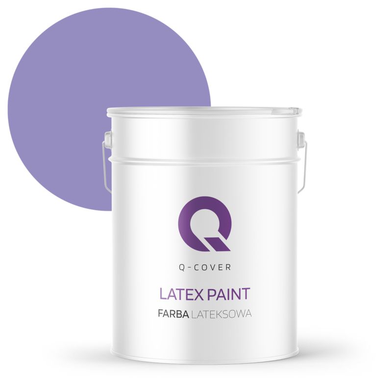 Farba Lateksowa Do Ścian i Sufitów Q-Cover Lawendowy H2629 Głęboki Mat 10L