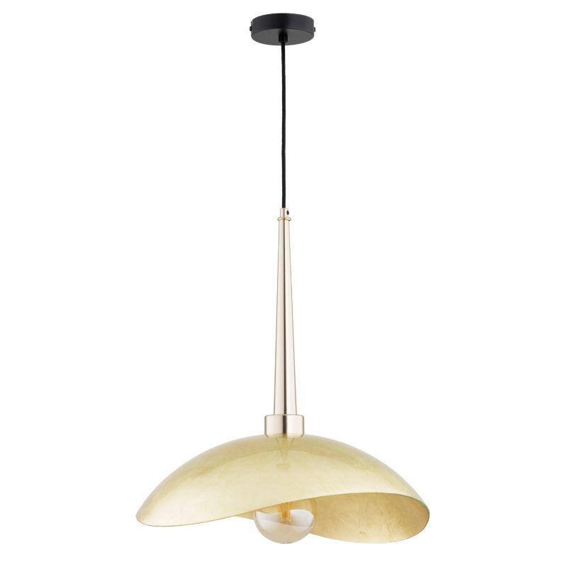 Lampa wisząca klosz złoty marmur Alfa GOLDEN mosiężno-złota 1xE27x15W IP20 wym:95x43x48cm - 1 szt.