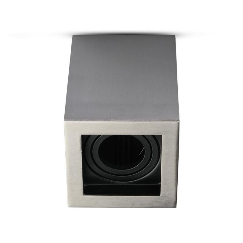 Spot V-TAC srebrny satyna 1 x GU10 x IP20 wym: 14,2 x 10 cm - 1 szt.