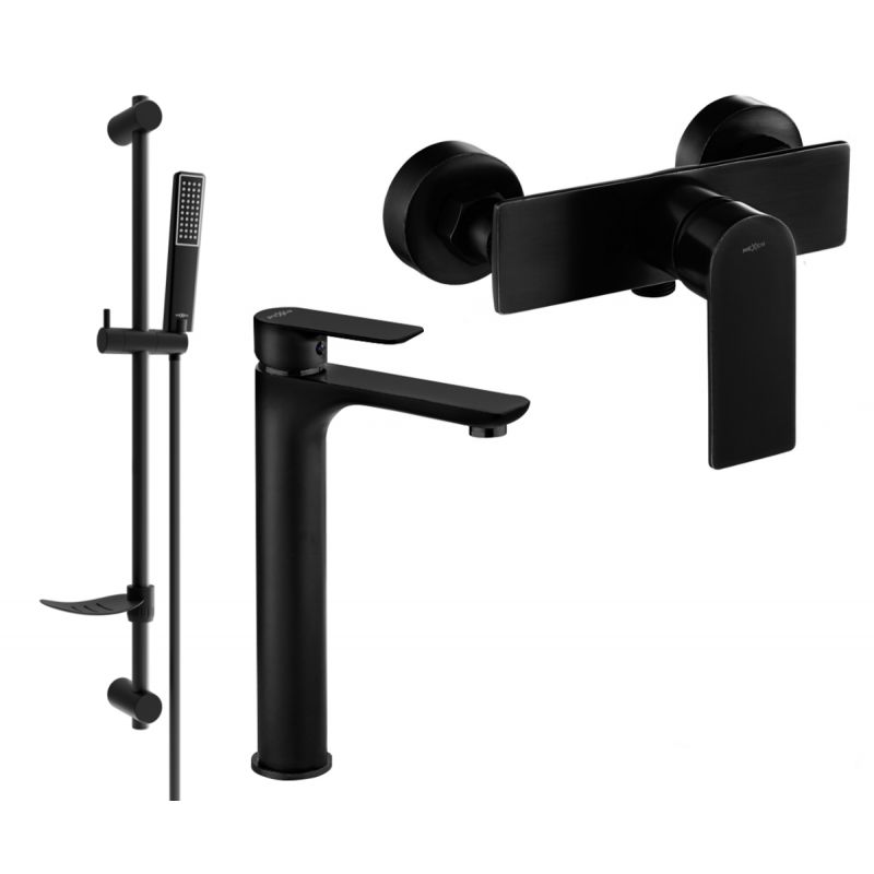 Zestaw prysznicowy Mexen Alfa czarny 745714DF72-70 1 szt.