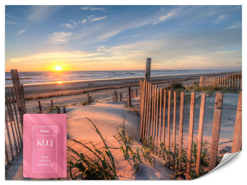 Fototapeta Muralo Wschód Słońca na Plaży 400x280 cm 1szt.