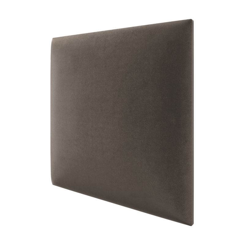 Panel tapicerowany ścienny Stegu wezgłowie 30x30 cm Brązowy welur , akustyczny, dekoracyjny 1 szt.