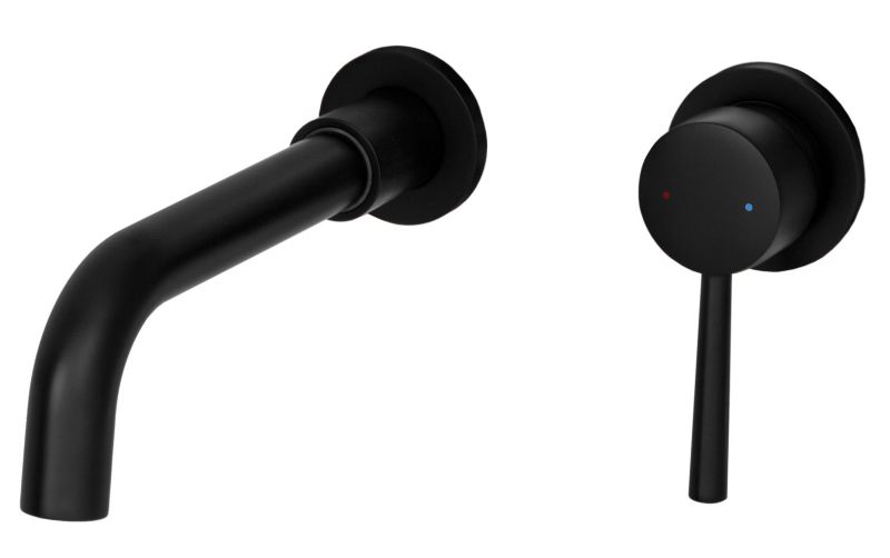 Bateria Umywalkowa Podtynkowa Granitan Kivo Czarna Korek Klik Klak Z Przelewem 1 szt.