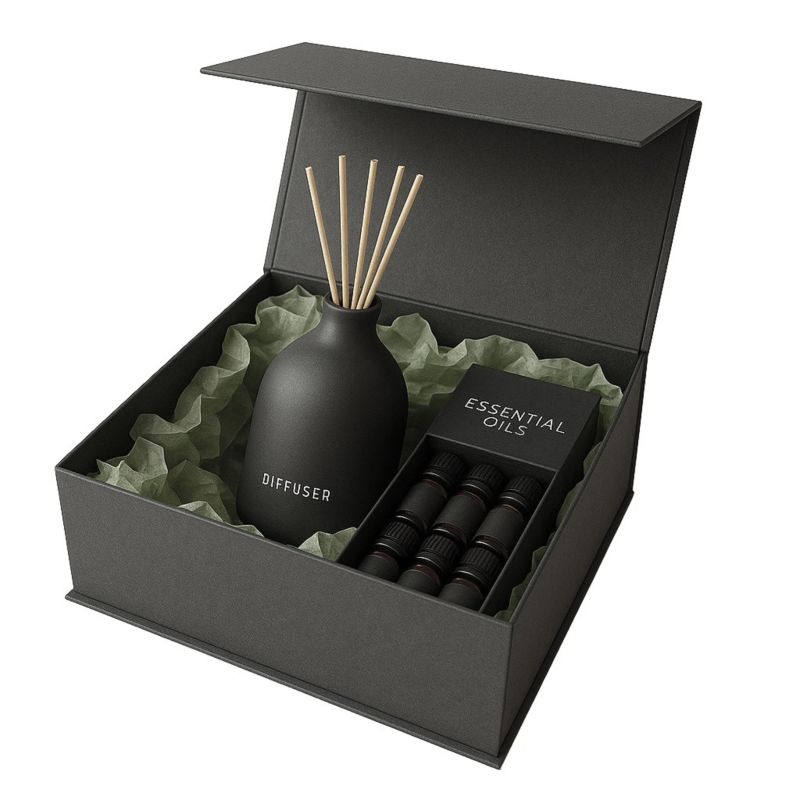 Pudełko Magnatyczne Neopak Grafitowe 330x330x150mm Opakowanie Prezentowe 1 szt.