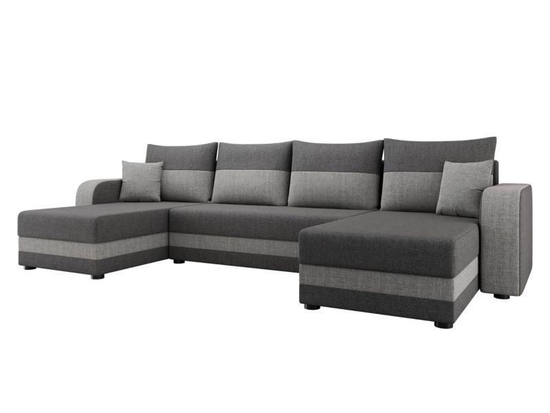 Narożnik z funkcją spania MIRJAN 24 do spania Hewlet Bis U grafitowy/szary 1 szt.