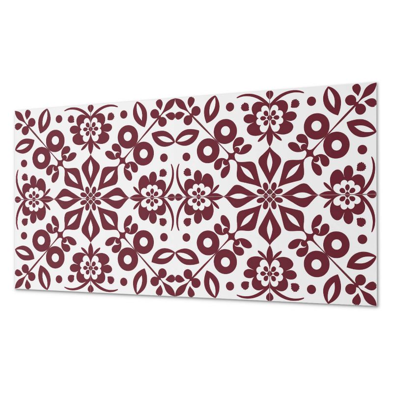 Ścienny Panel PCV Samoprzylepny ArtPrintCave 100x50 cm Kwiatowy wzór z liśćmi 1 szt.