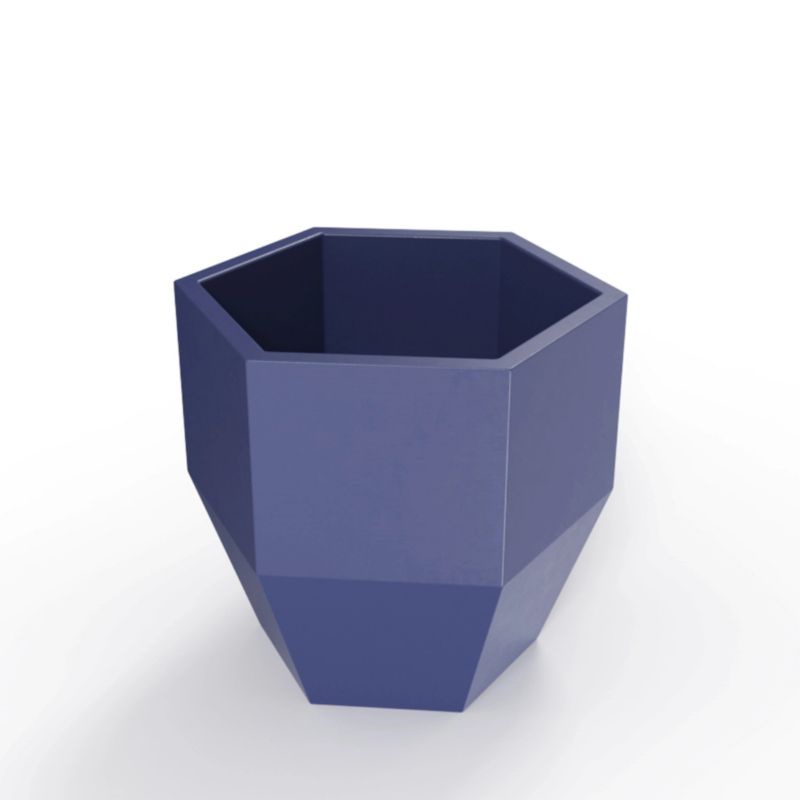 Donica PD CONCEPT Do Ogrodu Na Taras KALAS 53 cm Niebieska Bez Półki 1 szt