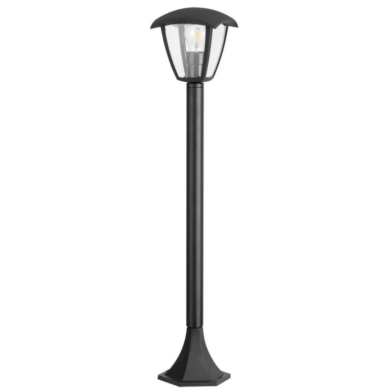 Lampa ogrodowa stojąca Polux Igma czarny mat 1 x E27 x 12W IP44 wym: 88 x 15,5 x 15,5 cm - 1 szt.