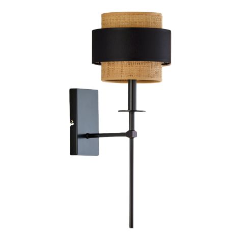 Kinkiet Volta Light Factory Loon Czarny/Czarny Abażur 1xE27 1szt.