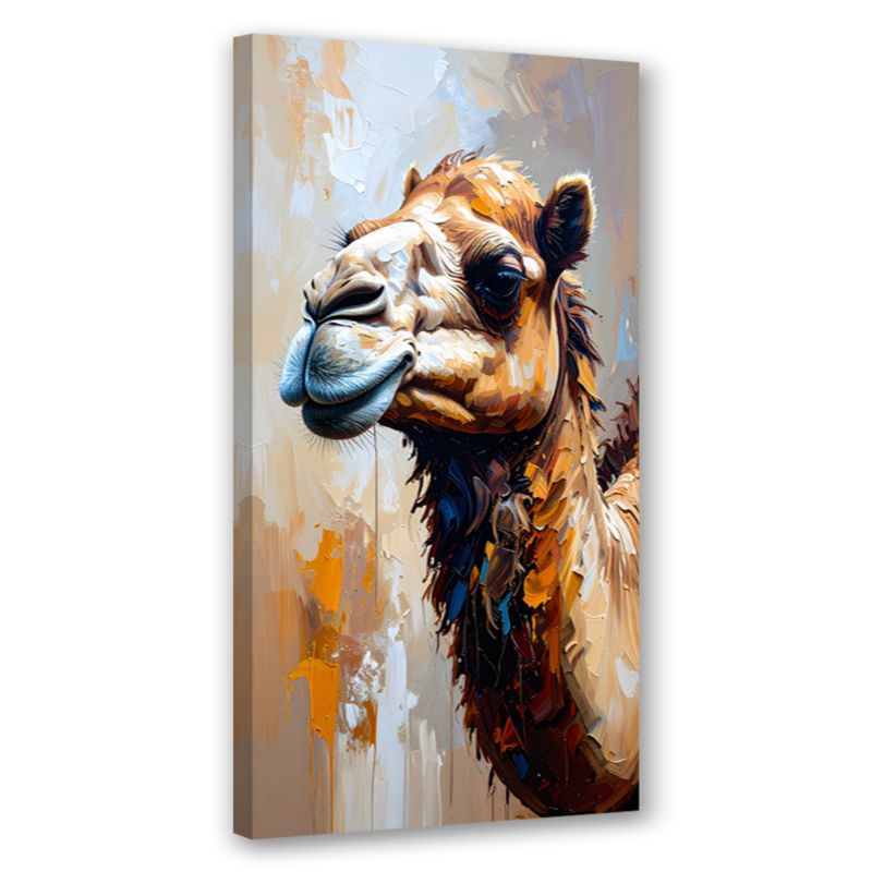 Obraz nowoczesny do salonu biura Feeby Wielbłąd Pustynia Zwierzęta Afryka 40x80cm 1szt