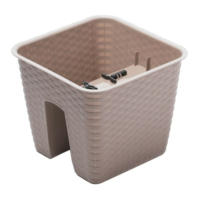 Doniczka Prosperplast Ratolla Square mocca 28 cm