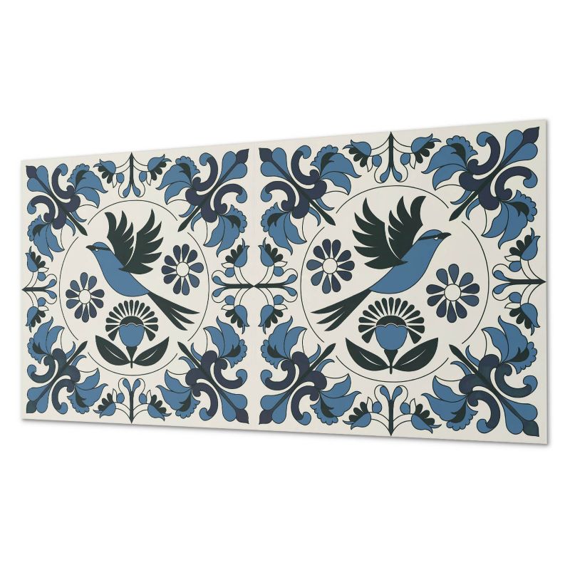 Ścienny Panel PCV Samoprzylepny ArtPrintCave 100x50 cm Wzór z ptakiem i kwiatami 1 szt.