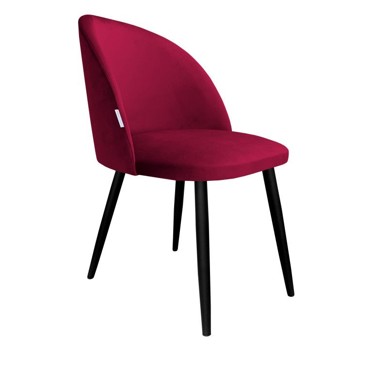 Krzesło Atos CLAUDINE 1 VELVET bordowe/czarne 1 szt
