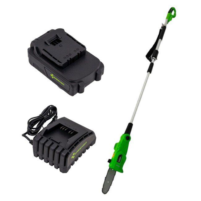 Piła łańcuchowa na wysięgniku Greenso UAO007-Z2 okrzesywarka akumulatorowa 20 V 1x2,0Ah 1 szt.