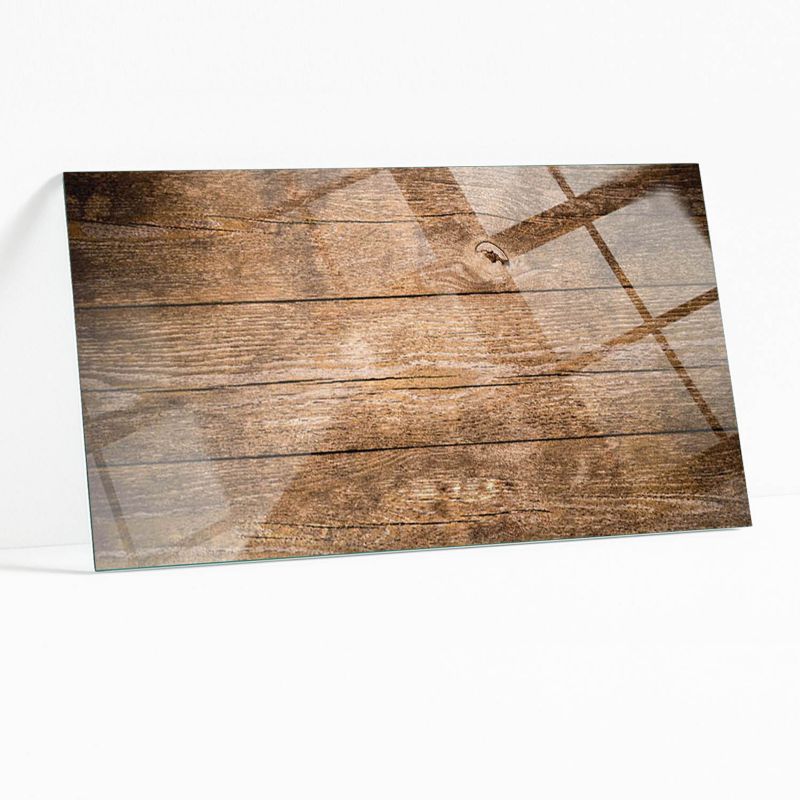 Blat Szklany z Nadrukiem Wallfluent 120x60 cm Deski w naturalnym stylu 1 szt.