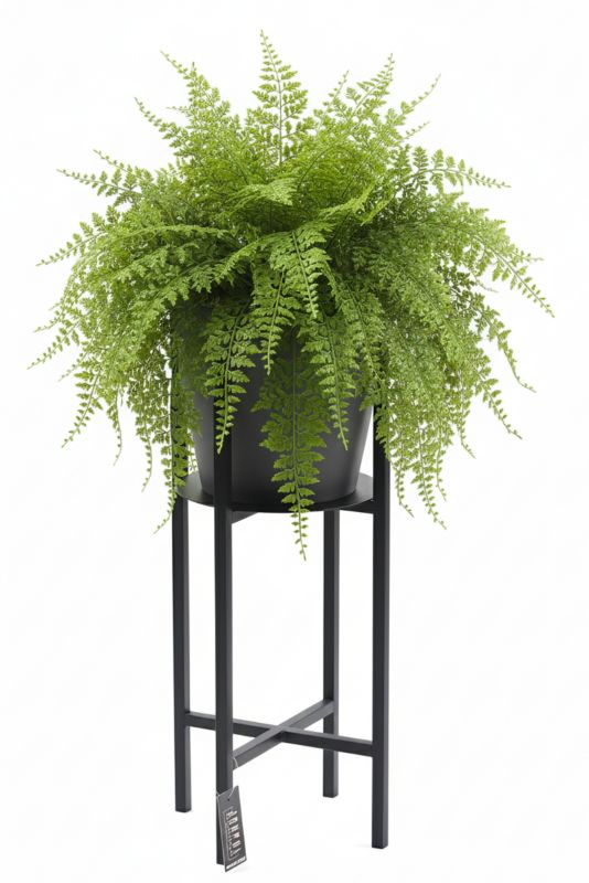 Kwietnik stojący JAKPOL Portis Loft 60cm metalowy czarny 1 szt.