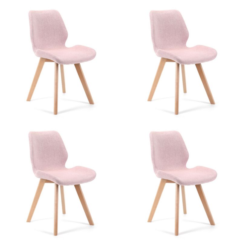 4x krzesło tapicerowane SJ.0159 Różowe 4 szt.