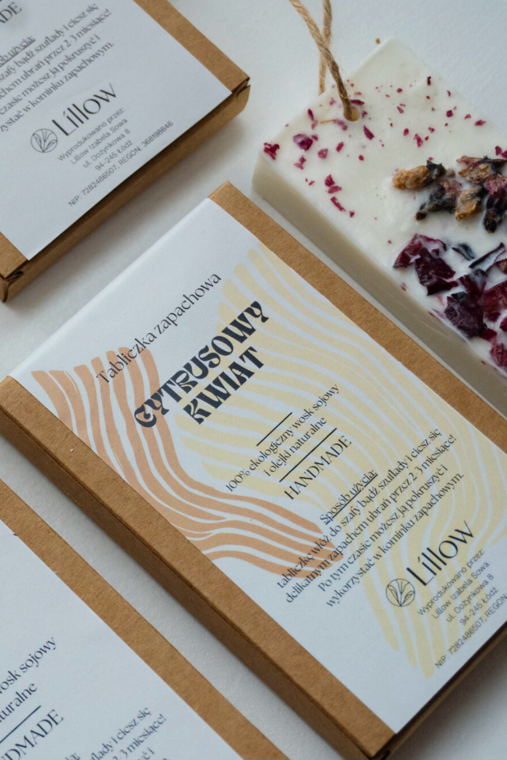 Lillow - ZAPACH DO SZAFY - cytrusowy kwiat - Uszyto w Polsce