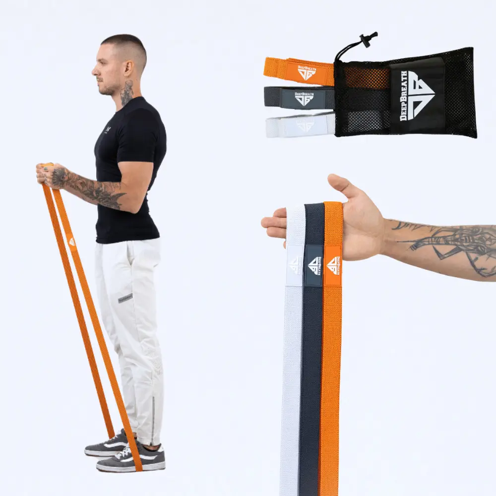 Materiałowe gumy do ćwiczeń - Urban Fire Power Band - Deep Breath