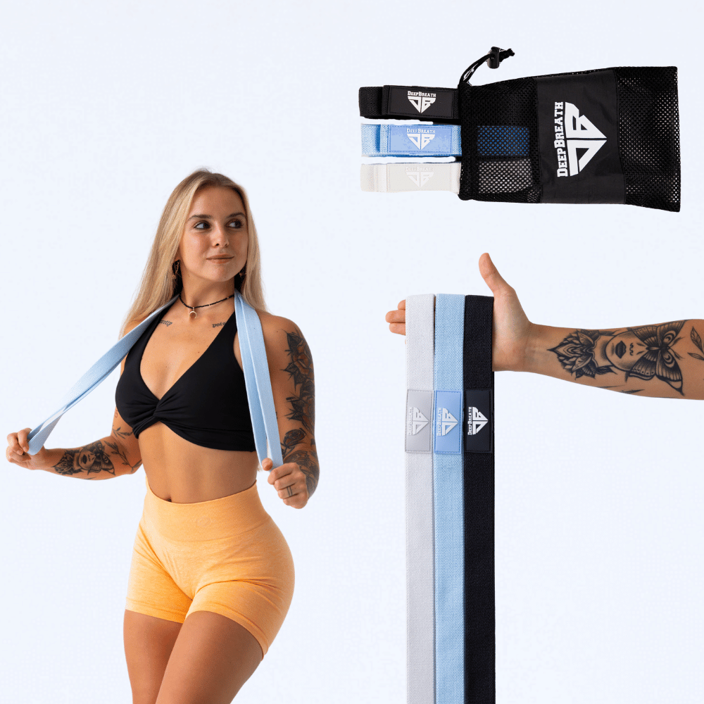 Materiałowe gumy do ćwiczeń - Deep Ocean Power Band - Deep Breath