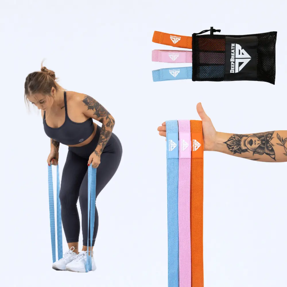 Materiałowe gumy do ćwiczeń - LA Sunset Power Band - Deep Breath
