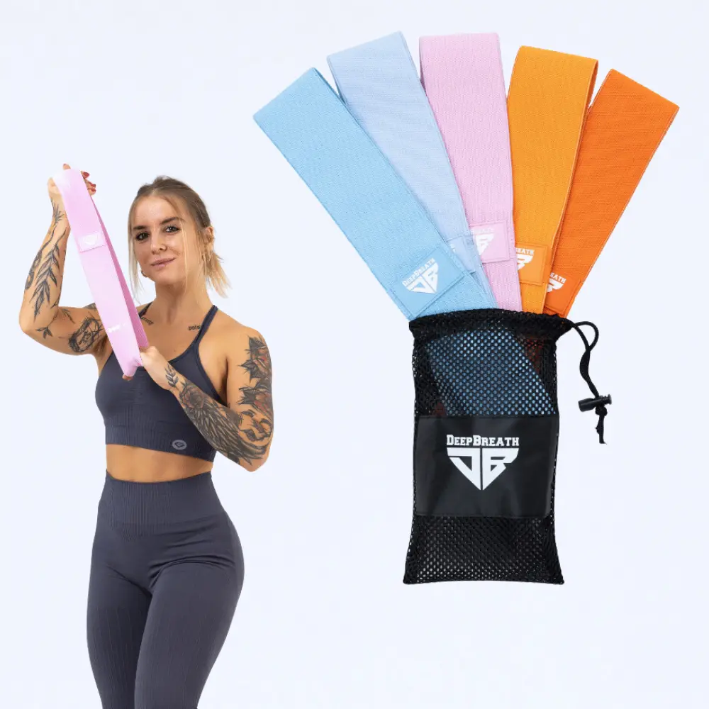 Materiałowe gumy do ćwiczeń - LA Sunset Mini Band - Deep Breath