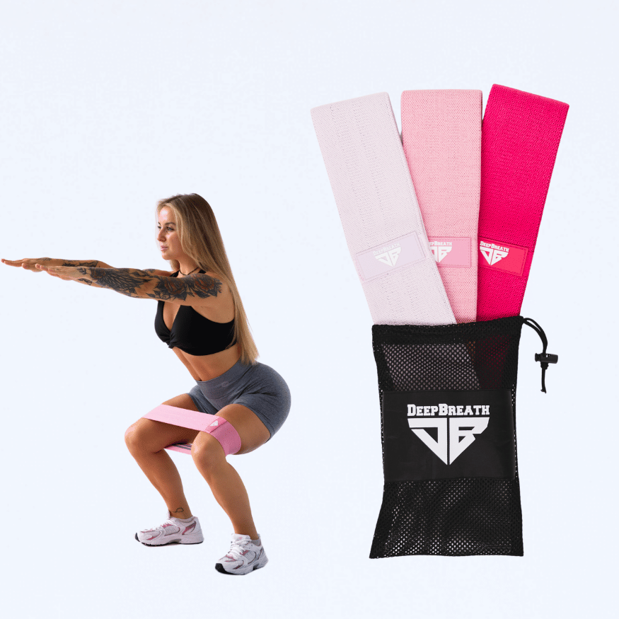 Gumy do ćwiczeń - Pink Passion Hip Band - Deep Breath