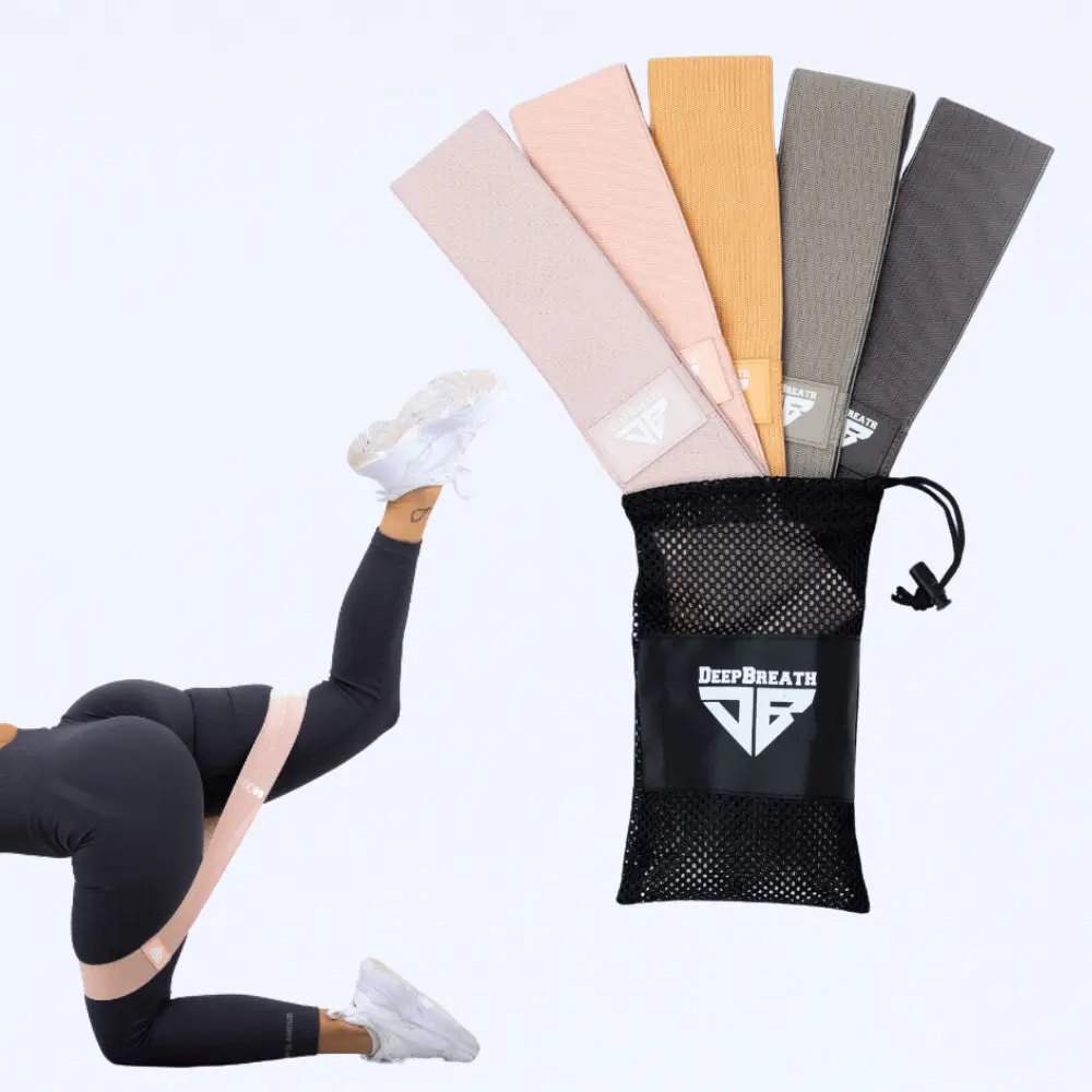 Materiałowe gumy do ćwiczeń - Caramel Coffee Mini Band - Deep Breath