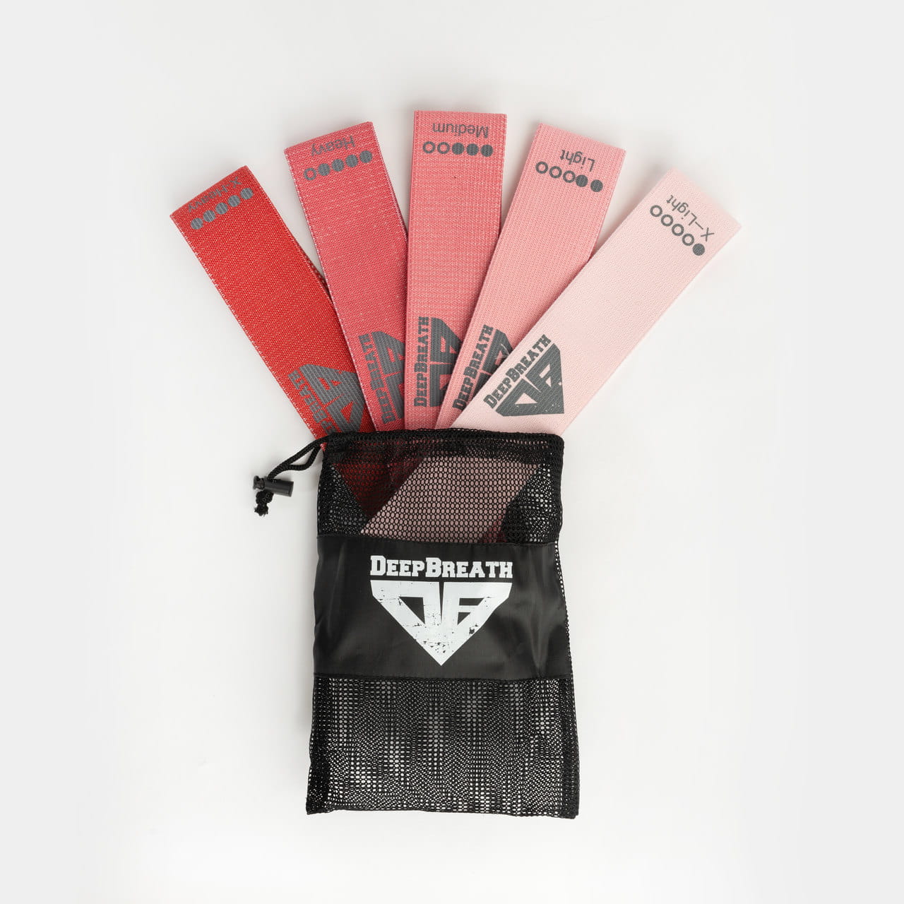 Materiałowe gumy do ćwiczeń - Pink Mini Band - Deep Breath