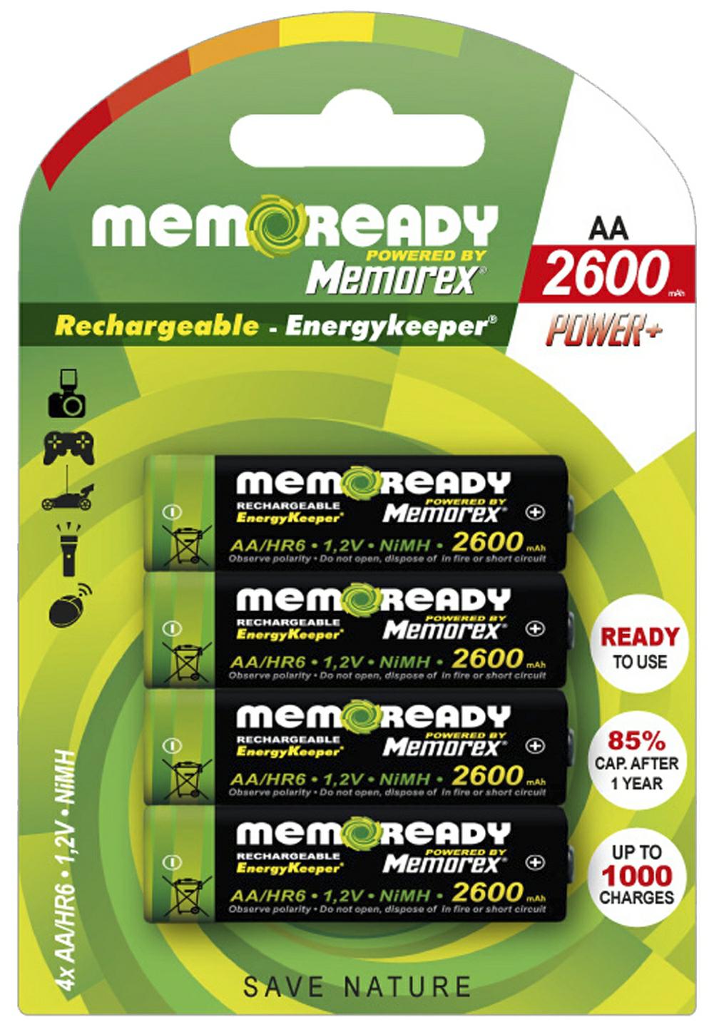 MEMOREX Akumulator R6 AA 2600 Black op-4 Ready Power+ 1167 - Henryx24