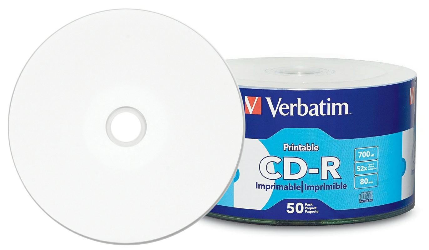 Verbatim CD-R x52 700MB PRINT s-50 98911 bez ID - Henryx24