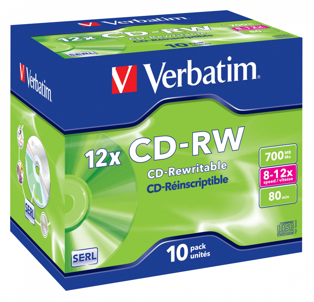 Verbatim CD-RW x8-12 JB 1szt. - Henryx24