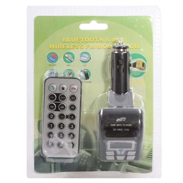 Transmiter Samoch BLUETOTH LCD OG27 TR48 SD/MMC czarny + pilot - Henryx24