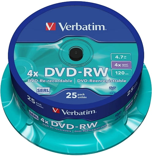 Verbatim DVD-RW x4 4,7GB c-25 43639 - Henryx24