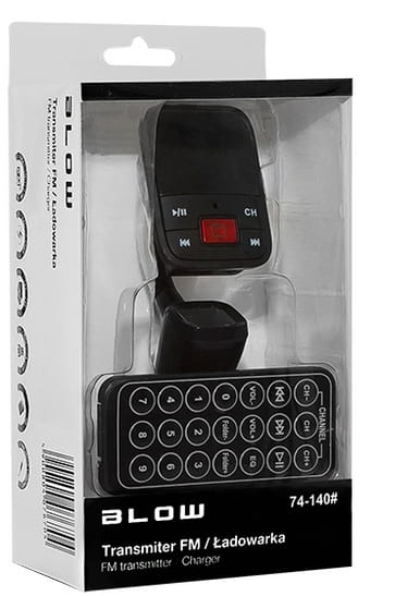 BLOW Transmiter czarny + USB 2,1A 74-140 - Henryx24