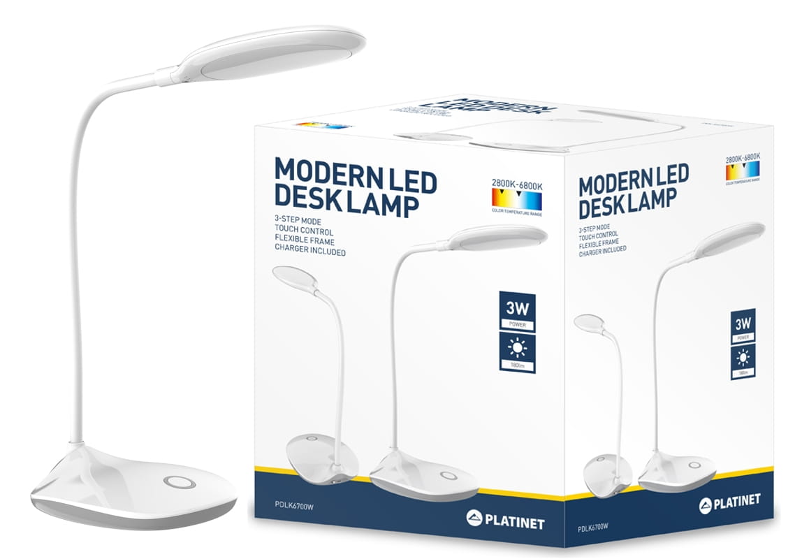 PLATINET Lampka Led 3W 44395 PDLK6700W BIAŁA 2800-6800K180lm - Henryx24