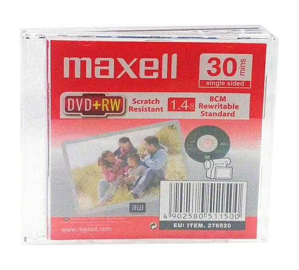 MAXELL DVD+RW mini x4 1,4GB 8cm op-5slim - Henryx24