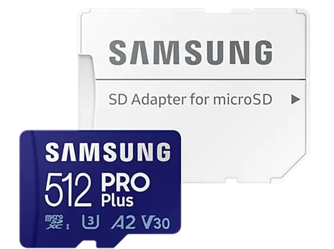 SAMSUNG Micro SDXC 512GB 160/120 PROPLUS MB-MD512KA/EU U3 A2 V30 4K - Henryx24