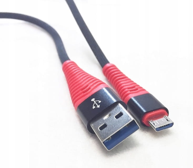 Kabel USB 3.0 AM/BM5p mikro USB 1m KK21N QUICK CHARGE CZERWONY - Henryx24