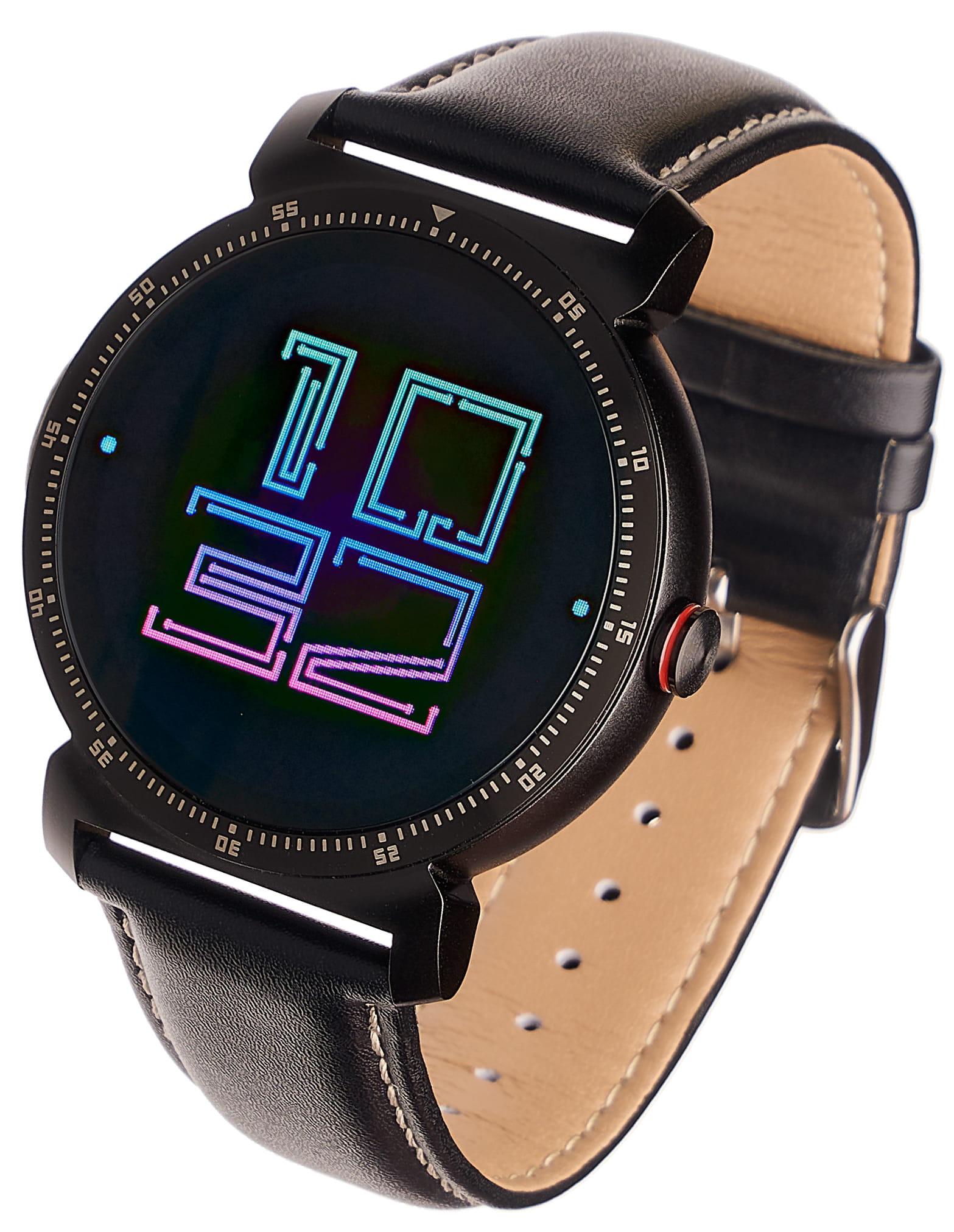 GARETT Smartwatch GT20S czarny skórzany - Henryx24