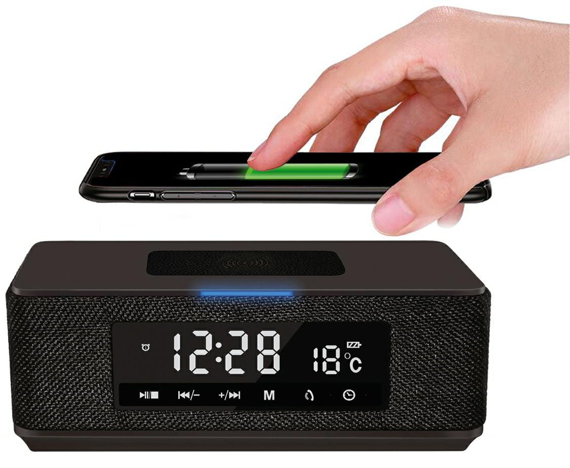 PLATINET Głośnik /Radio bluetooth 44799B CZARNY PMGQ15B ładowarka QI/NFC/termometr DAILY 10W - Henryx24