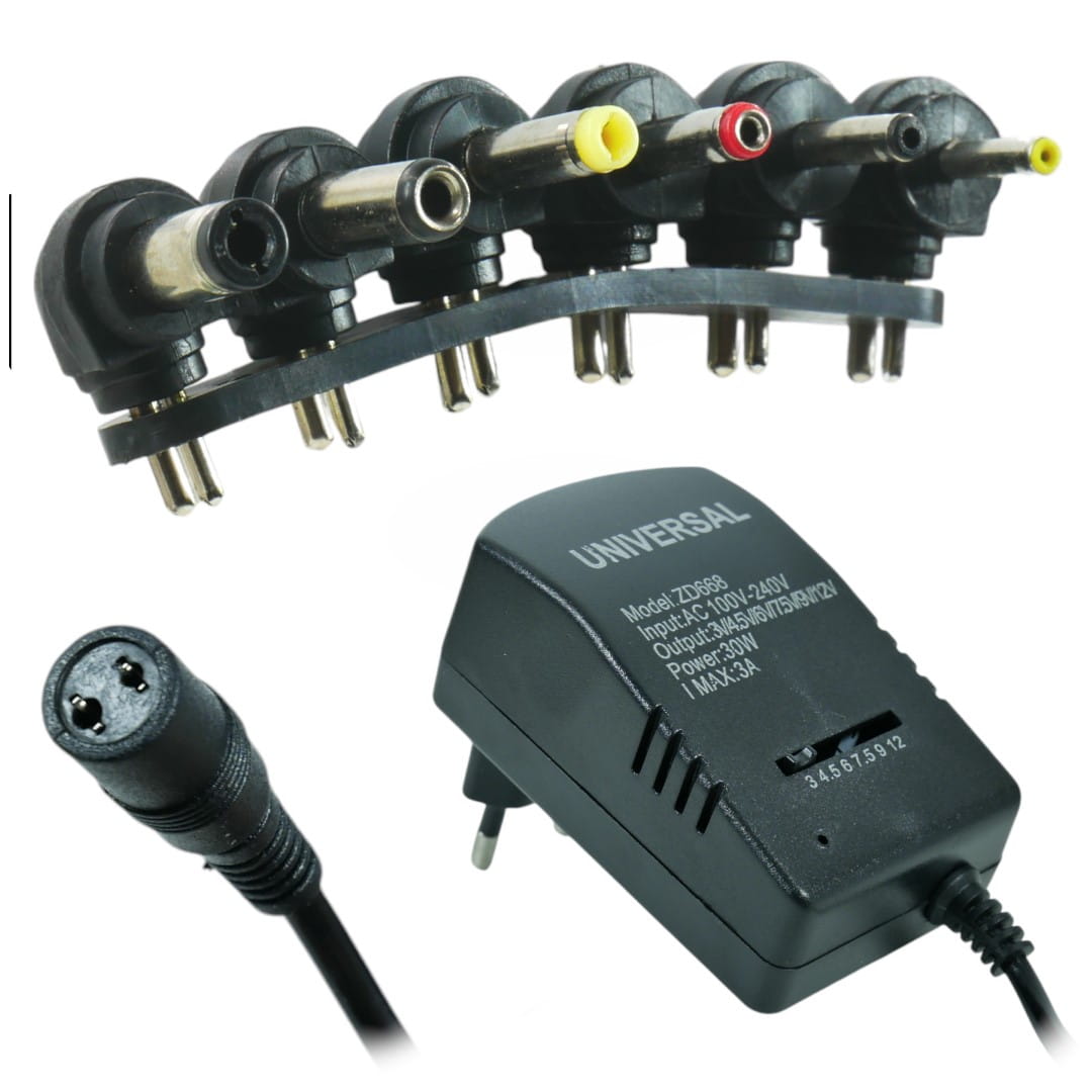 Zasilacz 3V-12V PLP52 od 3V do 12V 30W UNIWERSALNY DC 12V - Henryx24