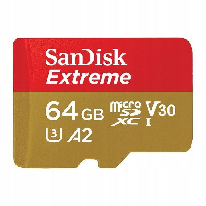 SanDisk Micro SDXC 64GB 160/60MB EXTREME SDSQXA2-064G-GN6MA GN6AA c10 A2 V30 U3 - Henryx24
