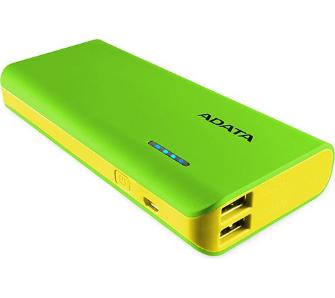 ADATA power bank 10000mAh PT100 2xUSBzie 5V 2,1/1A zielon/róż - Henryx24