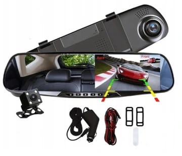 Kamera samochodowa LUSTERKO +cofania SJ54 2w1 - Henryx24