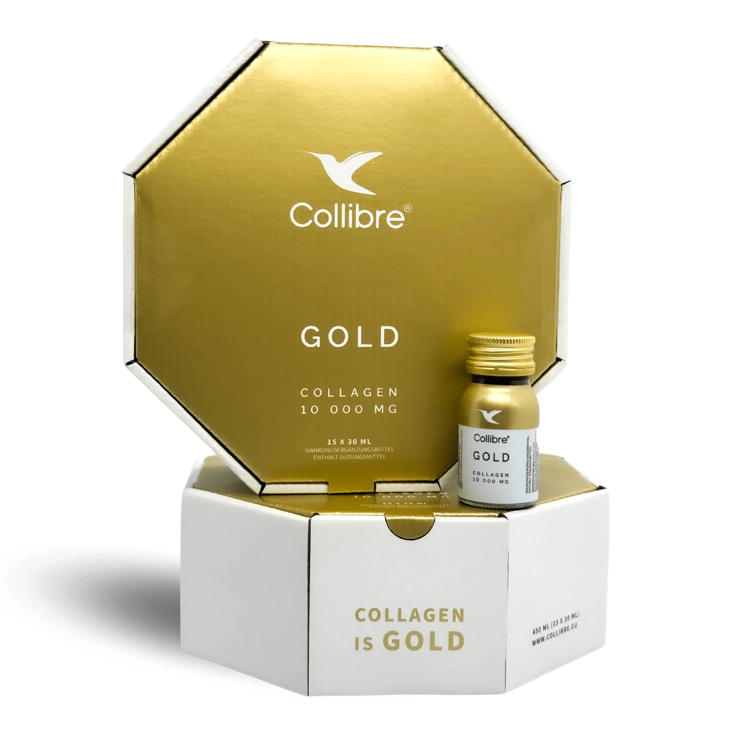 Collibre - Gold Shot Kolagen do picia - Zdrowe stawy, 30 butelek (Zawartość zestawu: 30 butelek x 30ml)