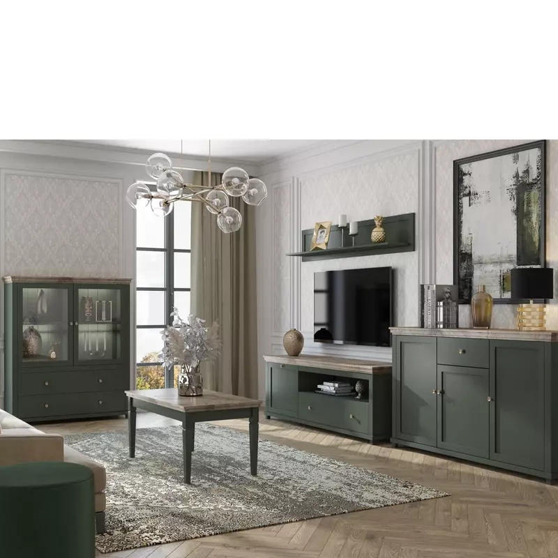 Zestaw mebli do salonu w stylu klasycznym IVORIA