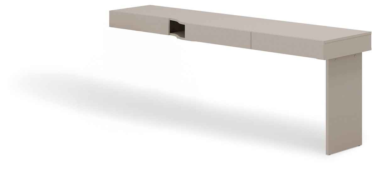 Biurko młodzieżowe prawostronne z szufladami WOOW clay gray