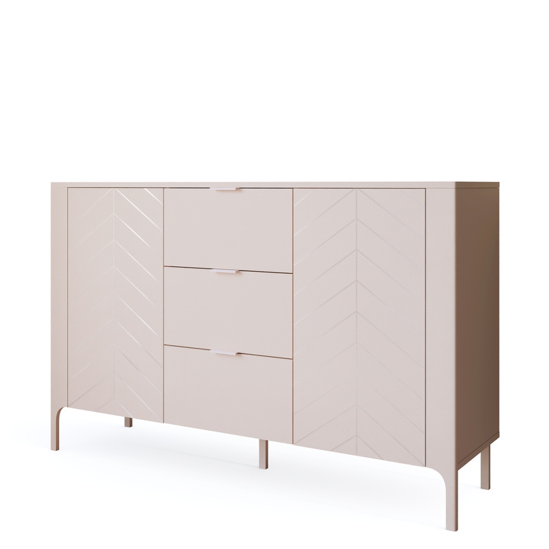 Komoda z szufladami 153 cm do salonu MELLIS kaszmir